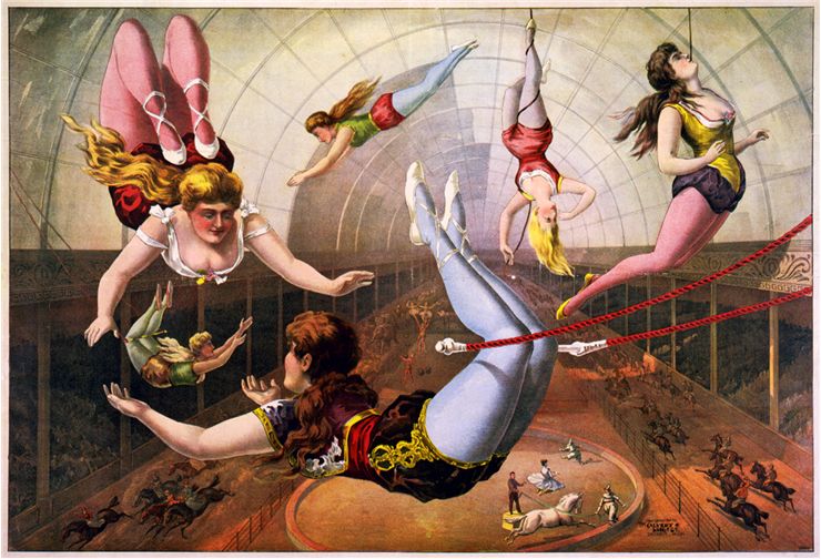 Picture Of Circus Trapeze Artists