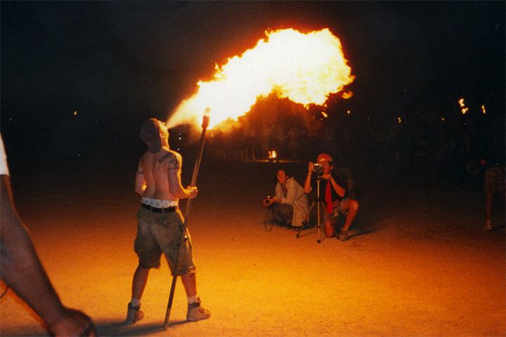 Picture Of Fire Breathers In Circus