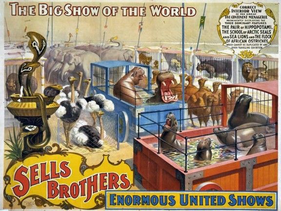 Picture Of Sells Brothers Circus 1880