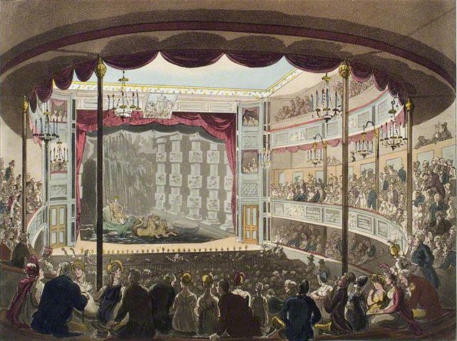 Picture Of The Interior Of Sadler S Wells Theatre 1809